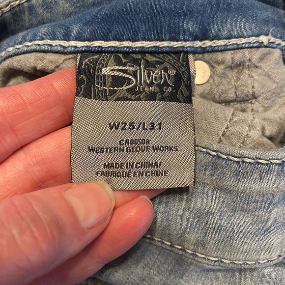 Silver Camden Skinny Jeans W25 L31 - Picture 3 of 8